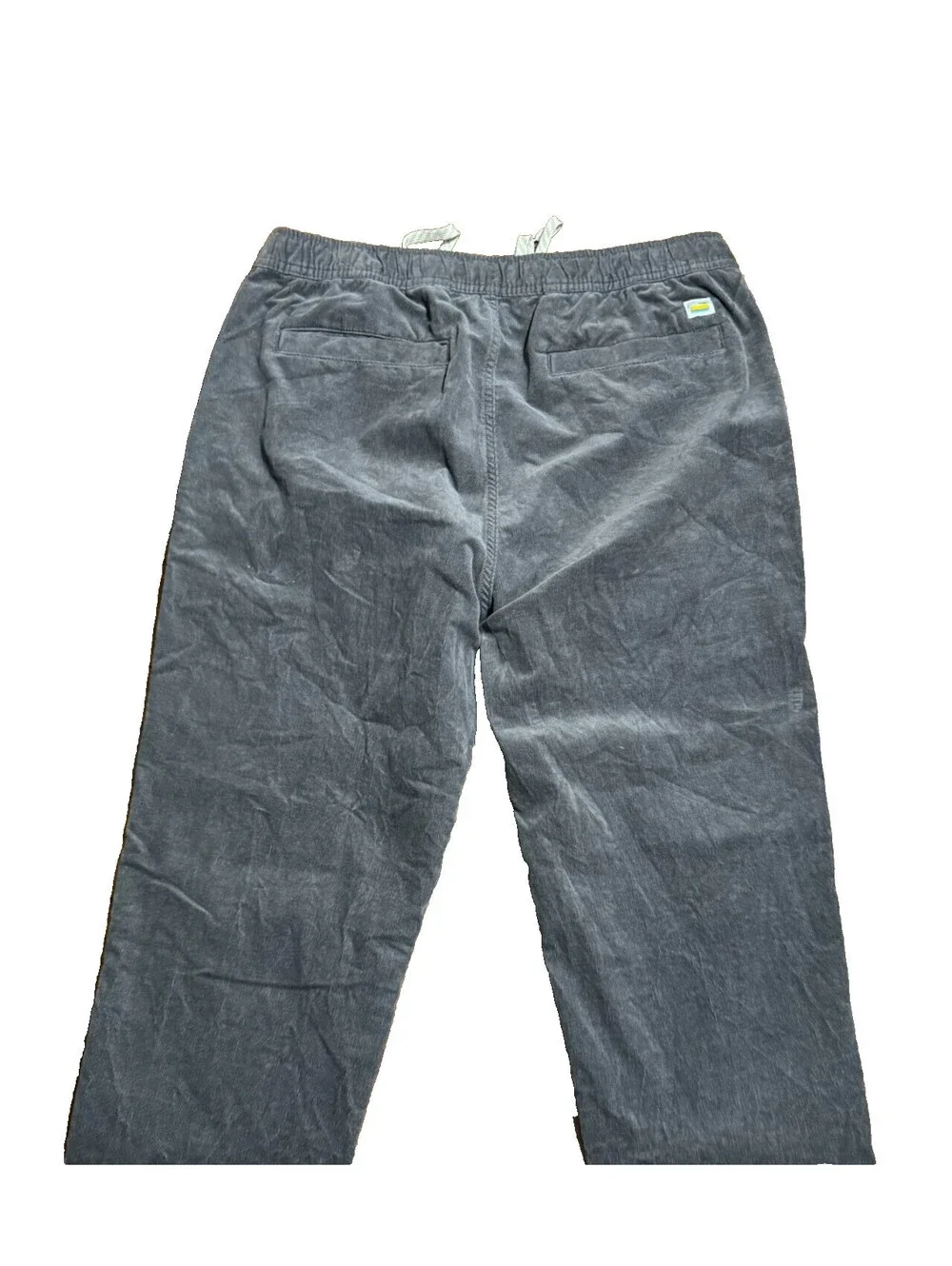 Vuori Optimist Corduroy Pants Mens Large Dark Grey Tapered Stretch V440 30